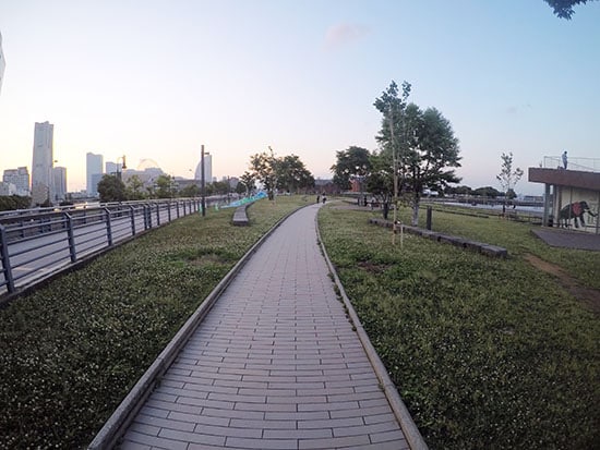 ทางเดินสวนสาธารณะ yokohama