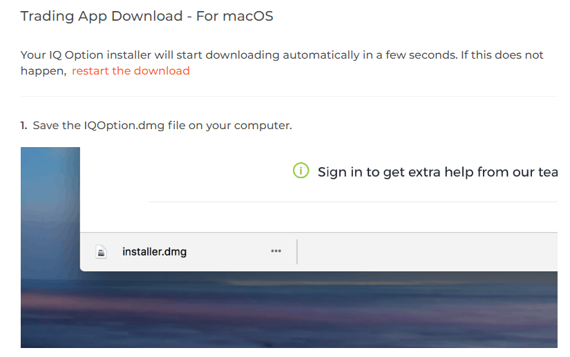 ไฟล์ dmg iq option บน mac